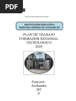 Plan de Trabajo Formadores Regionales - Miriam Fernandez