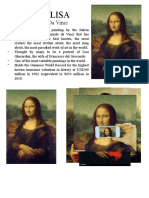 Monalisa: Leonardo Da Vinci