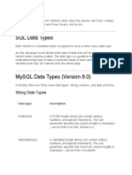 Sql-Data Types