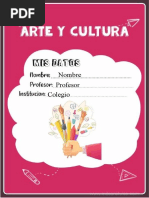 Caratula de Arte y Cultura en Word