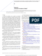 Determining The Inclusion Content of Steel: Standard Test Methods For