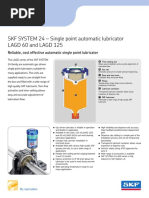 SKF SYSTEM 24 - Single Point Automatic Lubricator LAGD 60 and LAGD 125