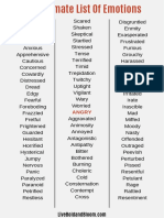 Ultimate List of Emotions