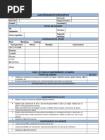 CheckList Mantenimiento Preventivo de Equipos de Computo