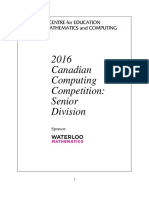 2016 Canadian Computing Competition: Senior Division: Sponsor