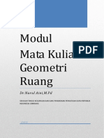 Modul Mata Kuliah Geometri Ruang