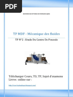 TP MDF N 2 Etude Du Centre de Poussee