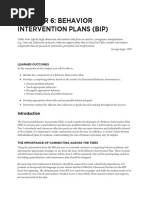 Chapter 6: Behavior Intervention Plans (Bip) : Learner Outcomes