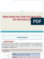 Procesos de Concentración de MInerales