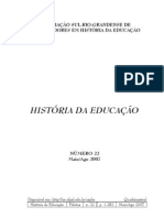 História Da Educação - RHE - N. 22