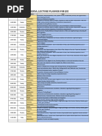 Arjuna - Lecture Planner For Jee: Date Day Subject Topic