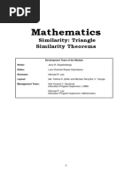 Math - Lesson5 - Similarity Triangle Similarity Theorems