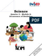 Science: Quarter 3 - Module 6: Occurrence of Evolution