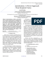 Enamel Remineralization A Novel Approach To Treat Incipient Caries