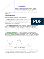 Types of Equilibrium