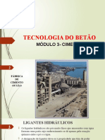 MÓDULO 2-CIMENTOS, TECNOLOGIA DO BETÃO em Revisão