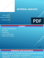 Internal Analysis: Pertemuan Ke