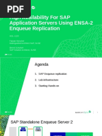 High Availability For SAP Application Servers Using ENSA-2 Enqueue Replication