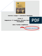 Apuntes de Teorías Lingüísticas para T Lingüística, Métodos Herramientas Y Paradigmas de UNED