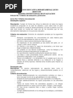 Institucion Educativa Departamenal Liceo Ariguani Sistema Institucional de Evaluacion