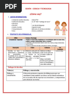 5 Sesion de Aprendizaje Ciencia Tecnologia 2022 - 2do