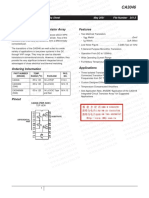 General Purpose NPN Transistor Array Features: Data Sheet May 2001 File Number 341.5