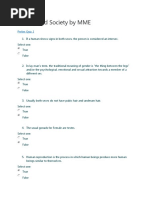 Gender and Society by MME: Prelim Quiz 1