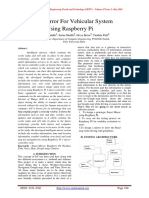 Smart Mirror For Vehicular System Using Raspberry Pi: Dipali Gadakh1, Saima Shaikh2, Divya Borse3, Tarulata Patil4