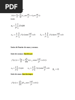 Formulas Series de Fourier