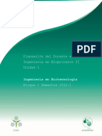 Planeación Del Docente en Línea Ingeniería en Bioprocesos II Unidad 2