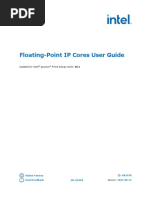 Floating-Point IP Cores User Guide: Updated For Intel Quartus Prime Design Suite: 20.1