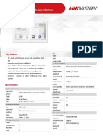 DS-KH9510-WTE1 Video Intercom Network Indoor Station: Key Feature