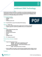 Lesson 6: Recombinant DNA Technology: Biotechnology