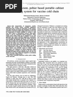 Energy Efficient, Peltier Based Portable Cabinet Cooling System For Vaccine Cold Chain