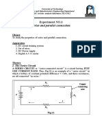 Series and Parallel Connection: Experiment NO.3