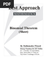 Best Approach: Binomial Theorem