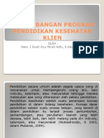 Pengembangan Program Pendidikan Kesehatan Klien