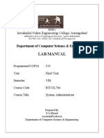 System Administration Lab Manual