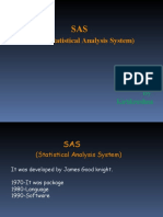 (Statistical Analysis System) : By: Kirtikrushna