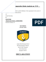 1.A Study of Comparative Financial Analysis On I T Sector With Respect To TCS and Infosys Project Draft