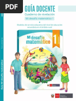 MI DESAFÍO MATEMÁTICO - Manual para El Docente