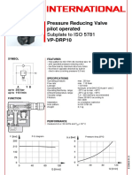 Pressure Reducing Valve Pilot Operated VP-DRP10: Subplate To ISO 5781