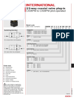 CX06PM To CX08PM Pilot-Operated: 2/2-Way Coaxial Valve Plug-In