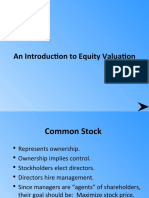 An Introduction To Equity Valuation