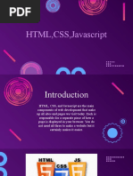 Computing (HTML, CSS, Javascript Presentation)