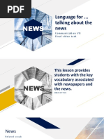 Language For Talking About News