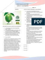 Instituto Francisco José de Caldas LENGUAJE - Prueba Diagnóstica Nombres y Apellidos: - Grado: 11º