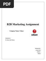 B2B Marketing Assignment (p20232)