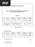 Gbemich Services: Health, Safety and Environmental Management Systems Plan For Construction of SNEPCO FACILITY