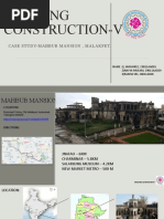 Building Construction-V: Case Study-Mahbub Mansion, Malakpet